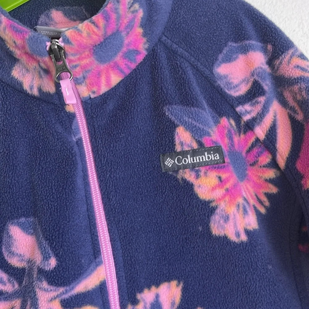 Columbia Castle Dale floral full zip fleece XL